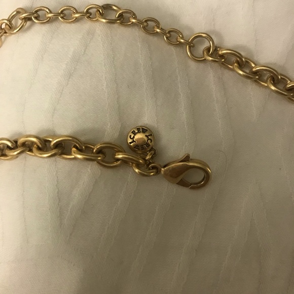 Jcrew blue cobalt/ cubic zirconia & gold necklace - Picture 5 of 6